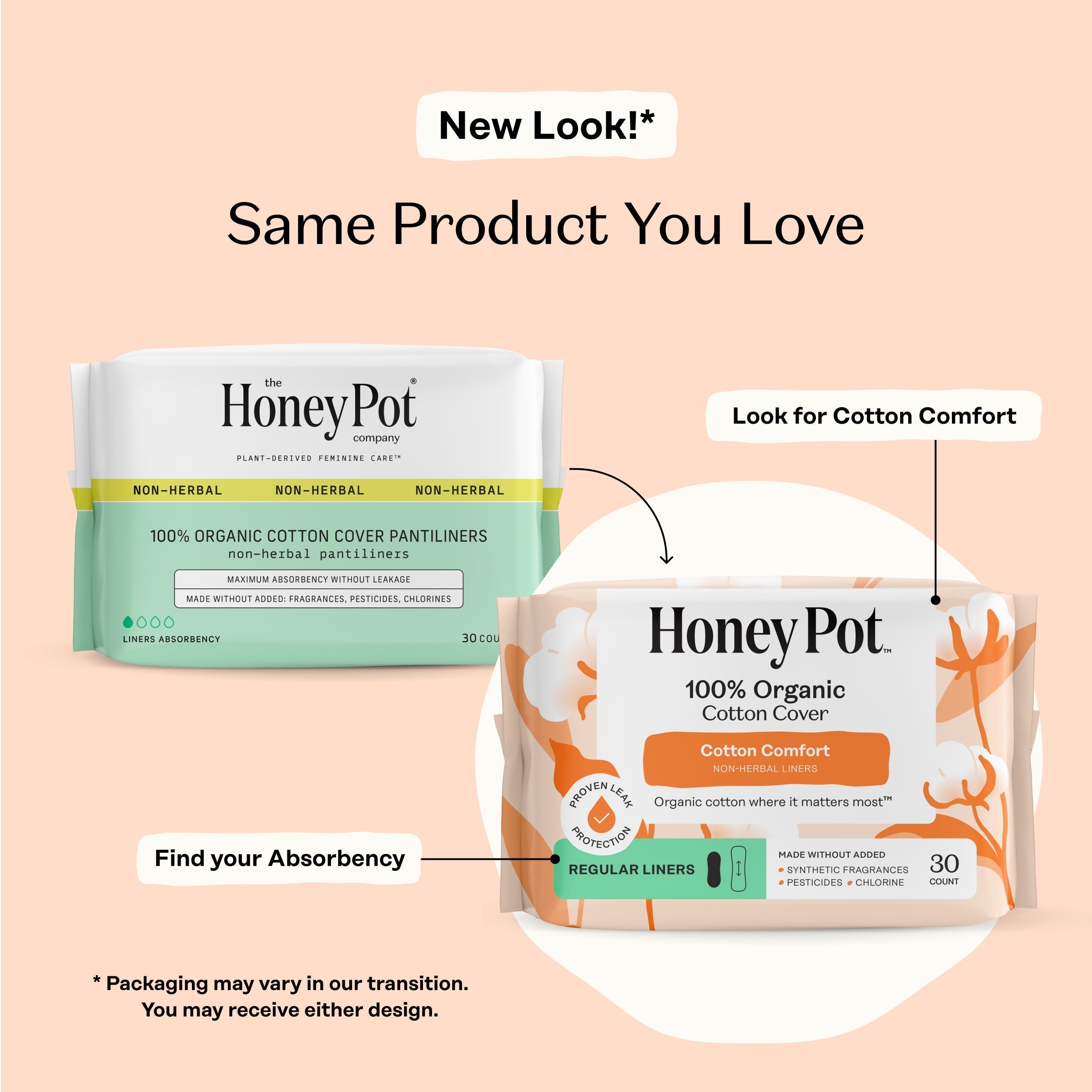 Organic Cotton Comfort Cover Regular Liners